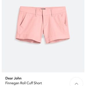 Dear John light pink shorts. Size 32.